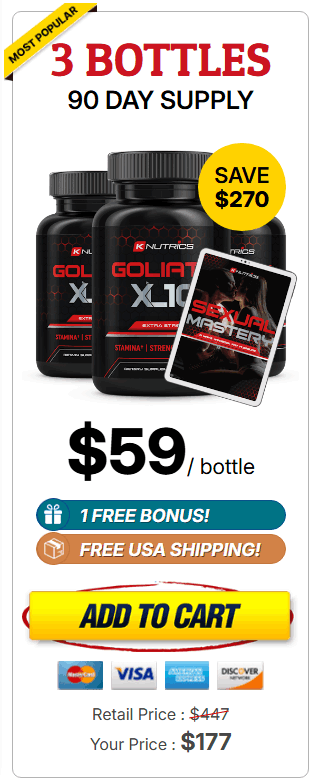 Buy Goliath XL10 3 Bottle