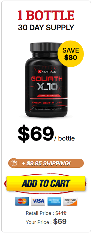 Buy Goliath XL10 1 Bottle